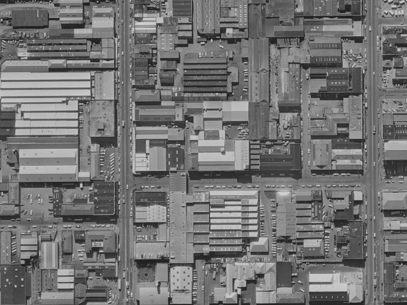 13-19 Dundas Street from the air, 1970-1974