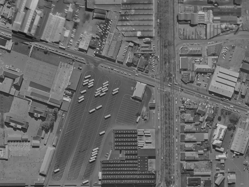 106 Ferry Road from the air, 1970-1974