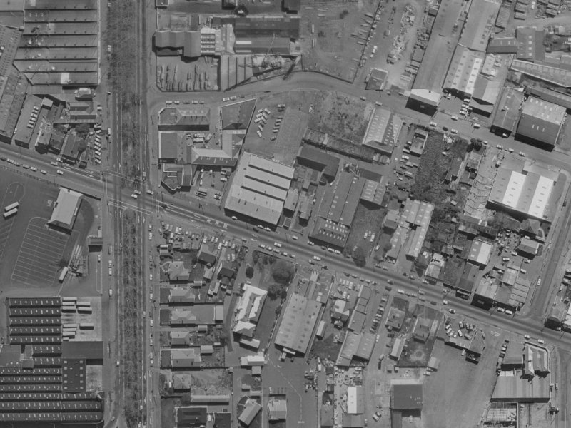 143 Ferry Road from the air, 1970-1974
