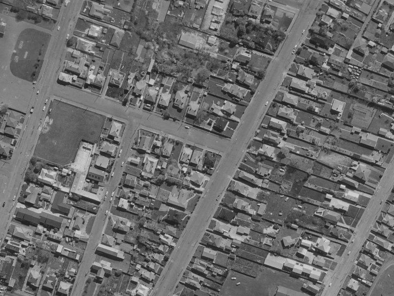 34-18 Cross Street from the air, 1970-1974