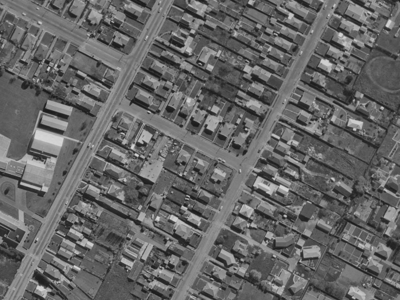 Marcroft Street from the air, 1970-1974