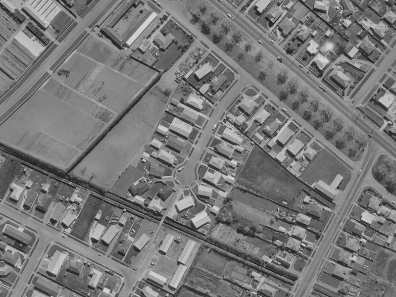 12 Gow Place from the air, 1970-1974