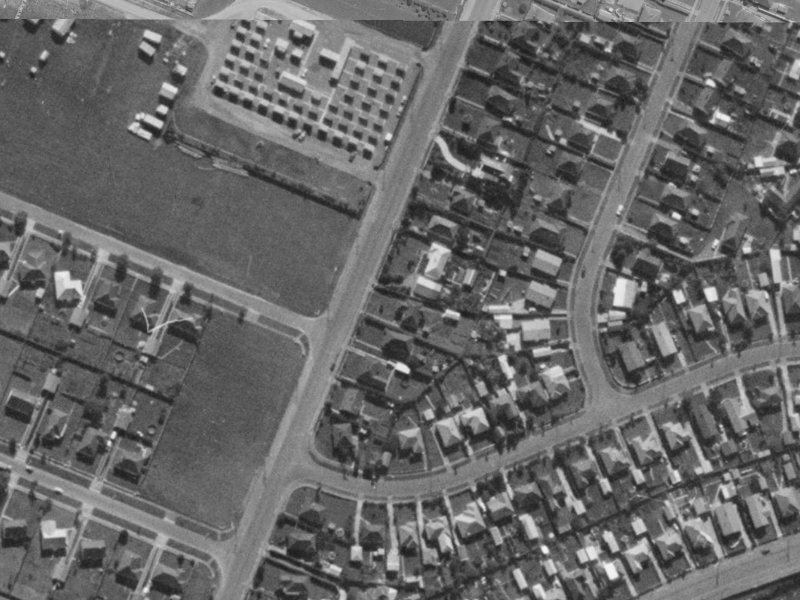 26 Gilberthorpes Road from the air, 1970-1974
