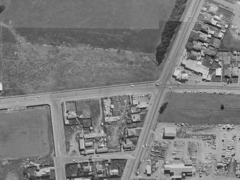 196-226 Waterloo Road from the air, 1970-1974