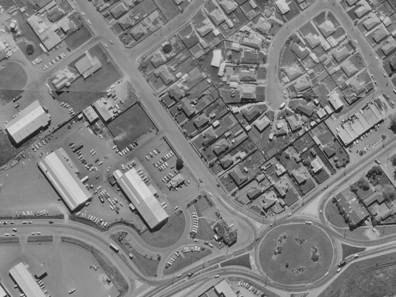 12A Epsom Road from the air, 1970-1974