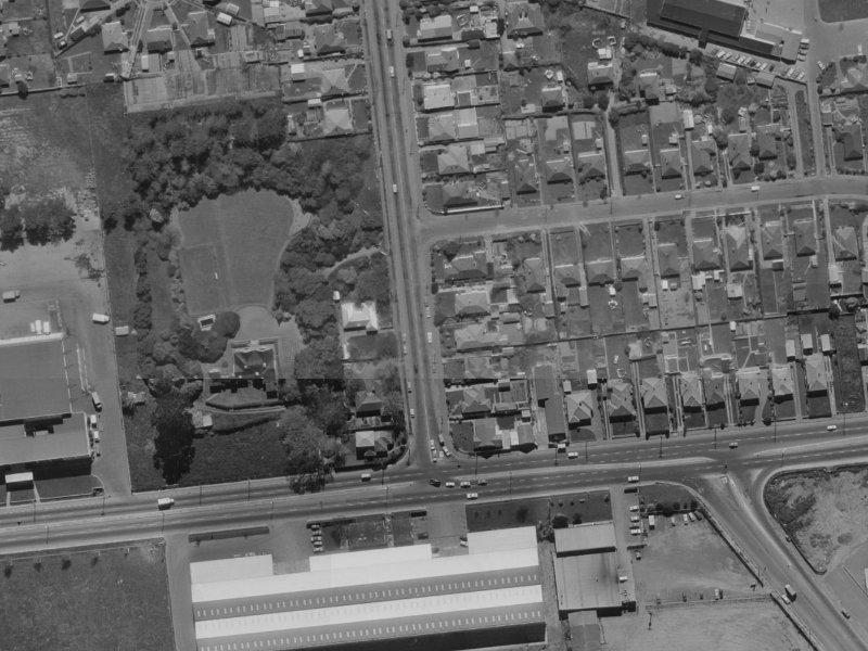 113 Hansons Lane from the air, 1970-1974