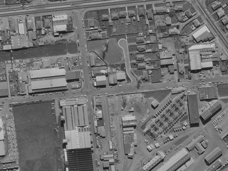 34-24 Princess Street from the air, 1970-1974
