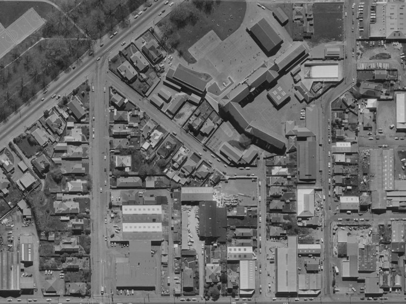 35 Waller Terrace from the air, 1970-1974