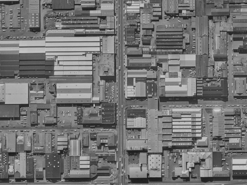 540 Colombo Street from the air, 1970-1974
