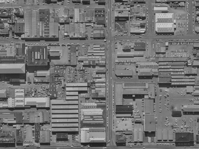 141 Madras Street from the air, 1970-1974