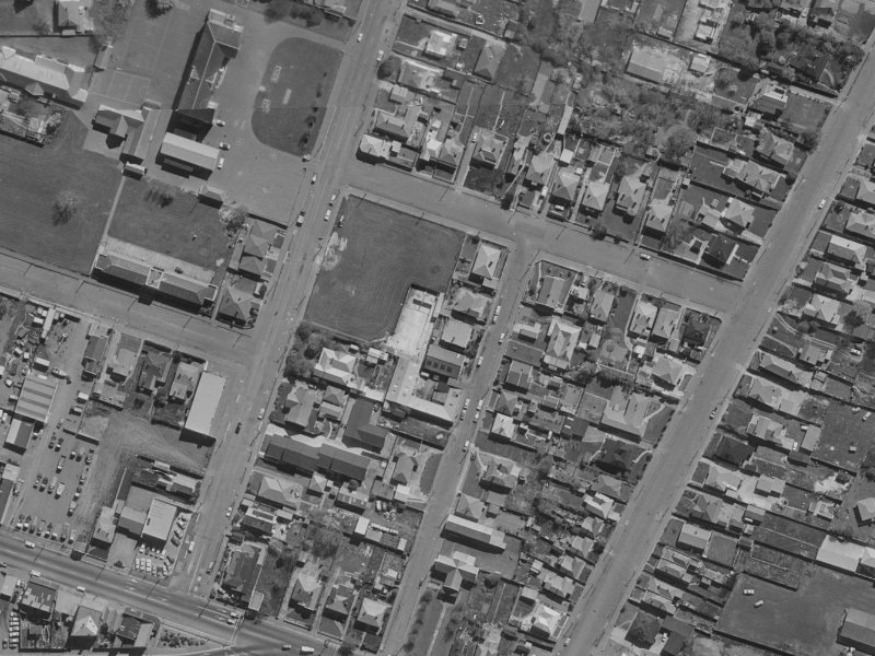 29 Leyden Street from the air, 1970-1974