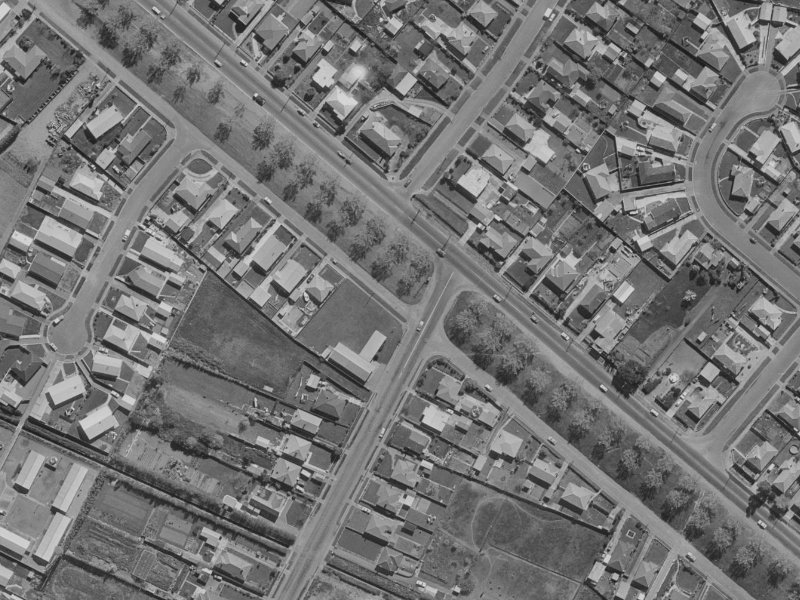 380 Linwood Avenue from the air, 1970-1974