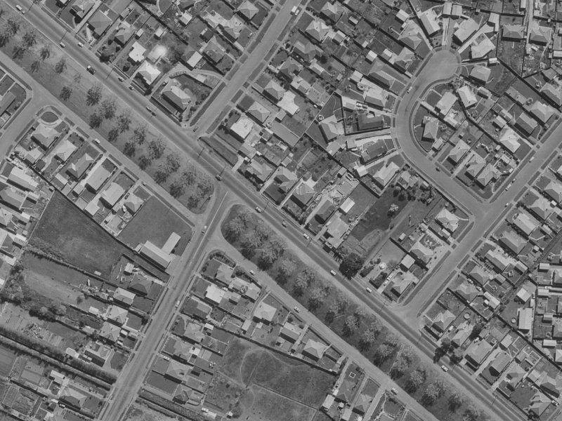 393C Linwood Avenue from the air, 1970-1974