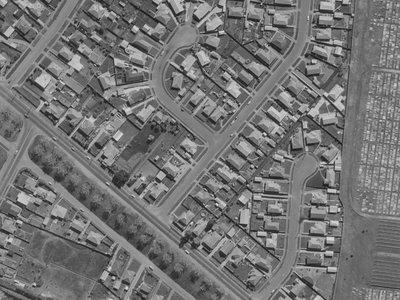 1 Logie Place from the air, 1970-1974