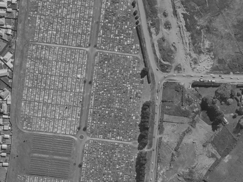 45-51 Keighleys Road from the air, 1970-1974