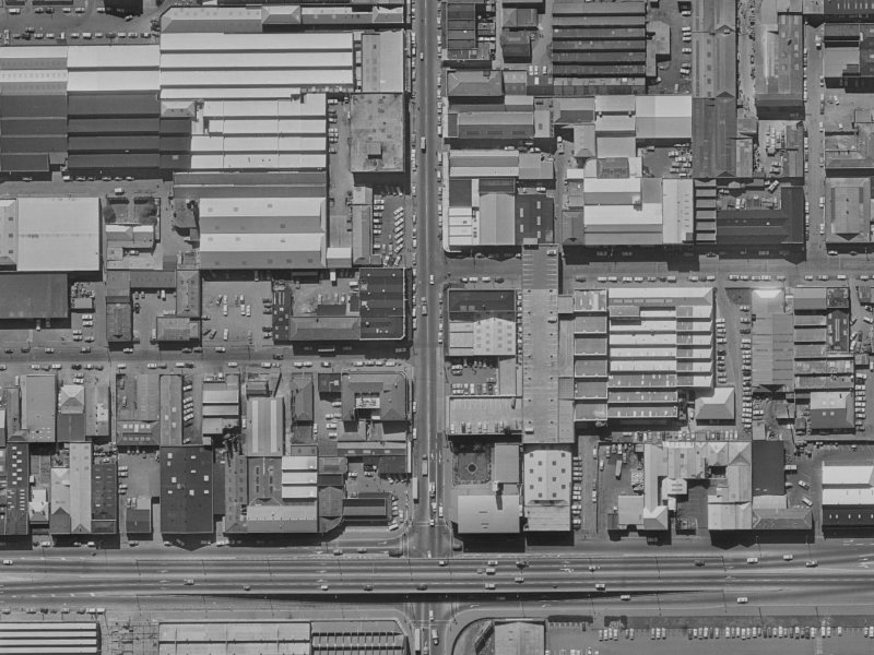 528 Colombo Street from the air, 1970-1974