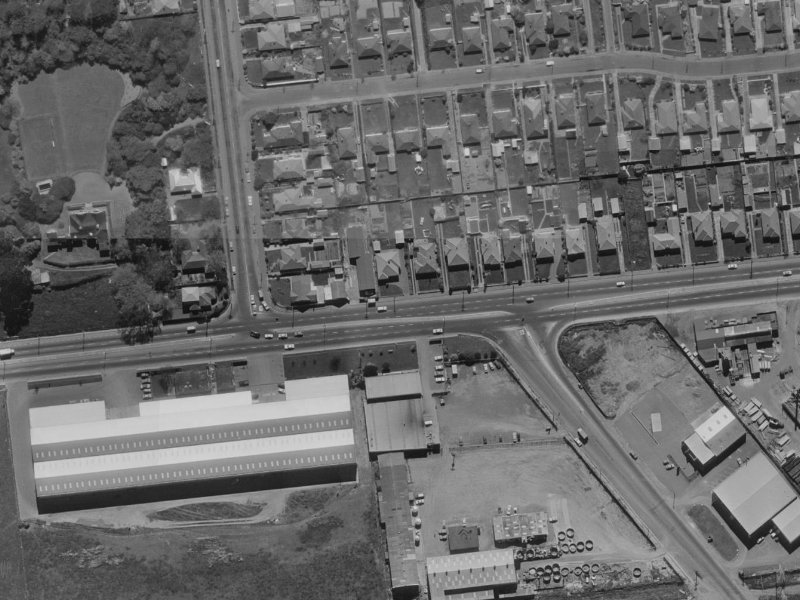 370A Blenheim Road from the air, 1970-1974