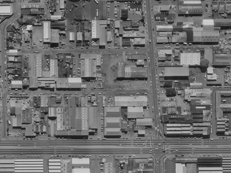 131 Moorhouse Avenue from the air, 1970-1974