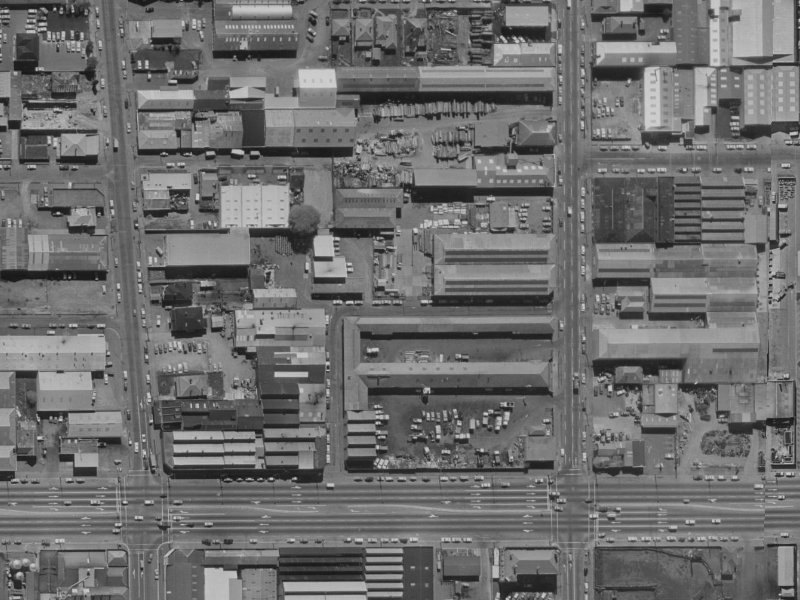 Saint David Street from the air, 1970-1974