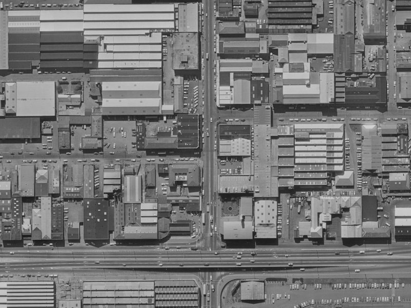 526 Colombo Street from the air, 1970-1974