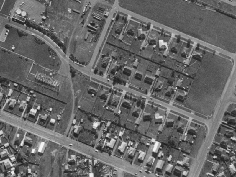 16A Gregory Avenue from the air, 1970-1974