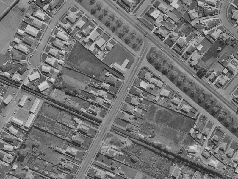 117 Tilford Street from the air, 1970-1974