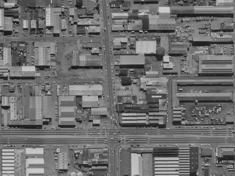 190 Antigua Street from the air, 1970-1974