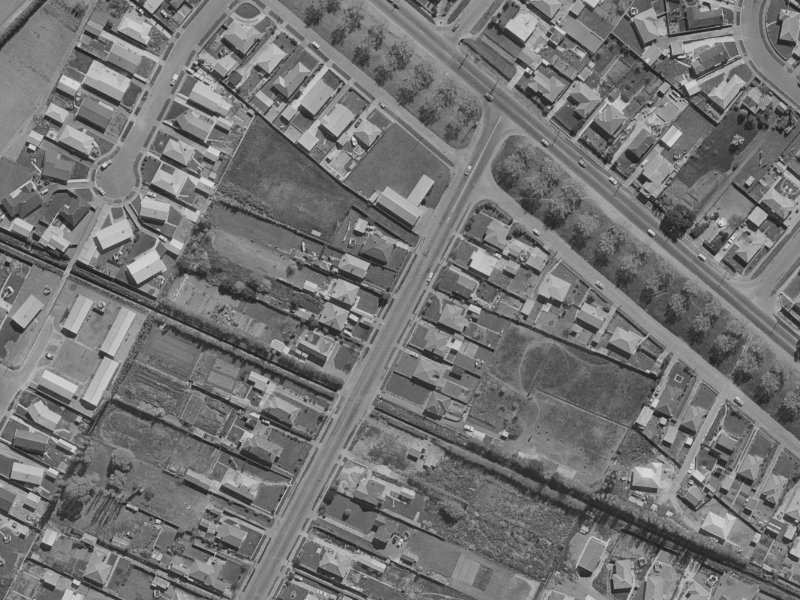 119 Tilford Street from the air, 1970-1974