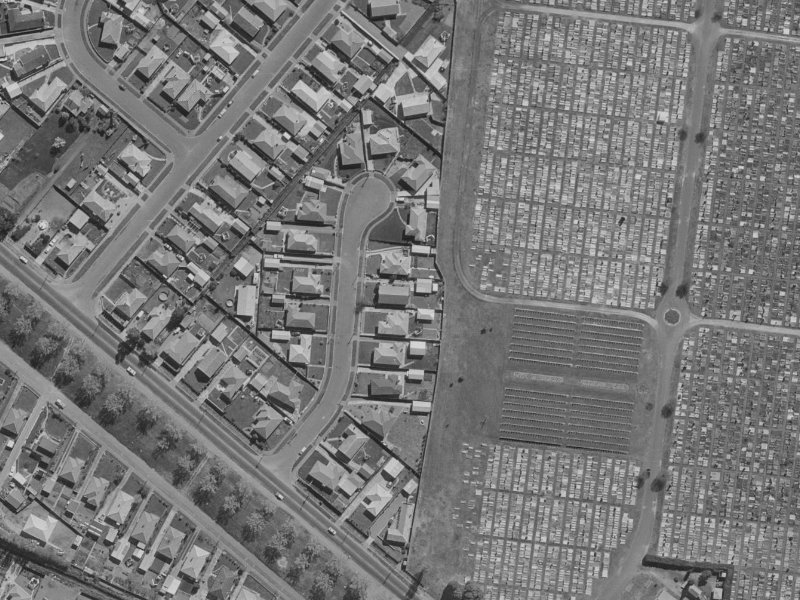 Ormandy Place from the air, 1970-1974