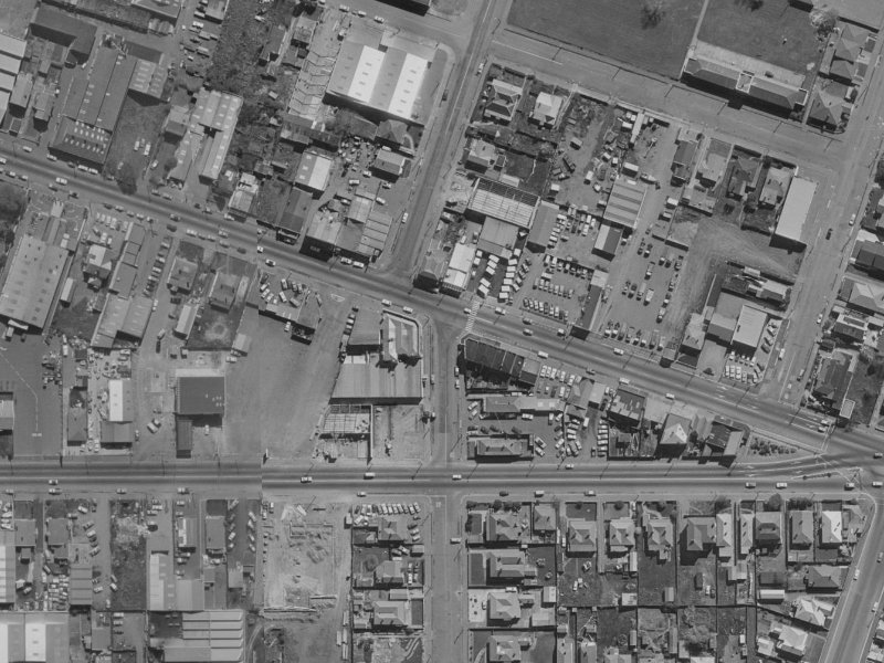 186F Ferry Road from the air, 1970-1974