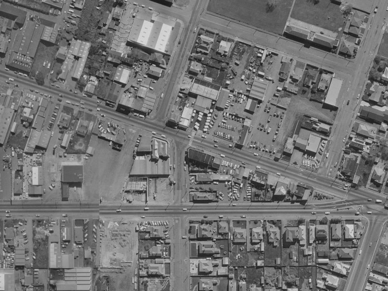 186A Ferry Road from the air, 1970-1974
