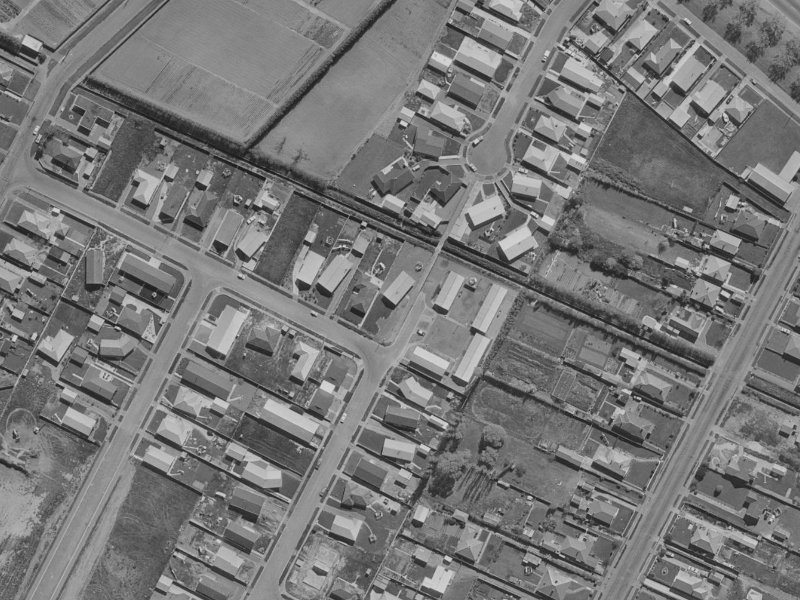 25 Arran Crescent from the air, 1970-1974