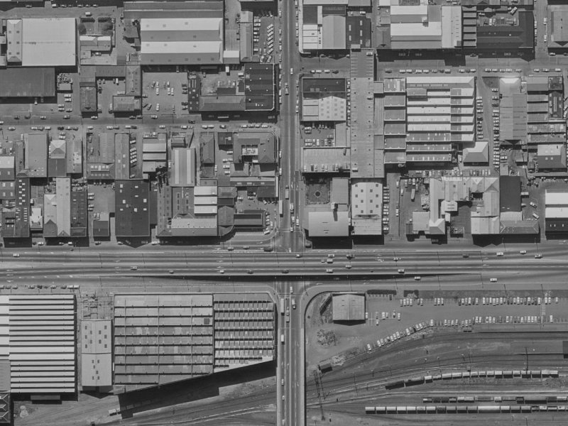 512 Colombo Street from the air, 1970-1974