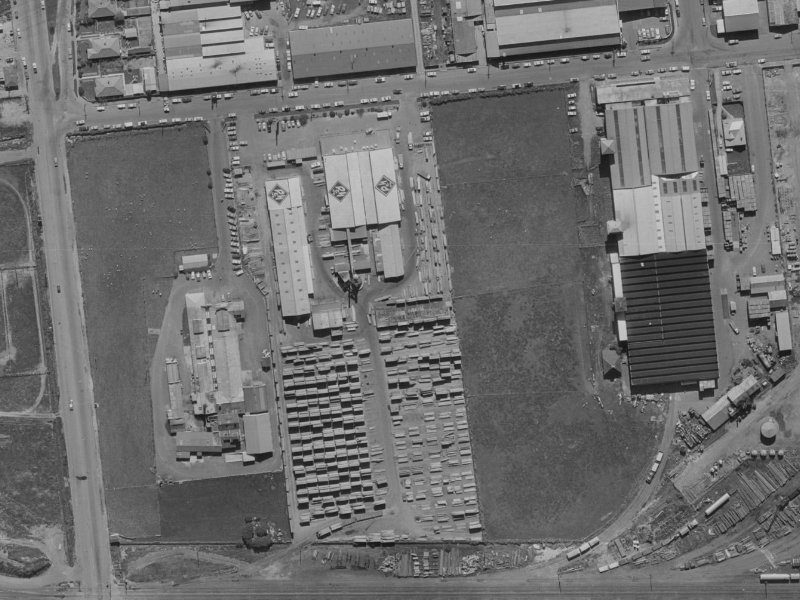 Knight Place from the air, 1970-1974