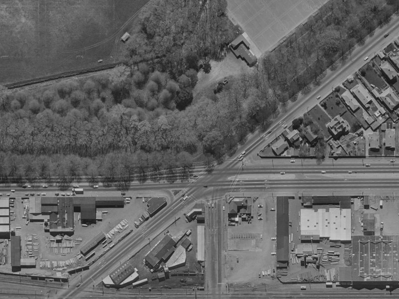30 Moorhouse Avenue from the air, 1970-1974