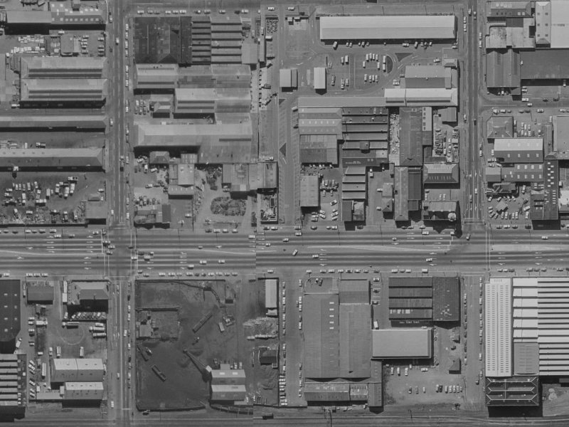 211 Moorhouse Avenue from the air, 1970-1974