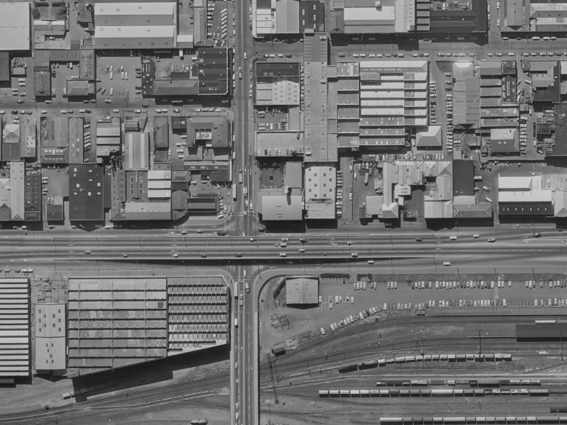 410 Colombo Street from the air, 1970-1974
