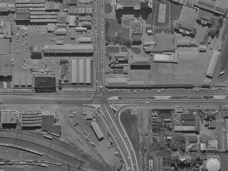 373 Moorhouse Avenue from the air, 1970-1974