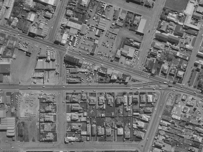 206 Ferry Road from the air, 1970-1974