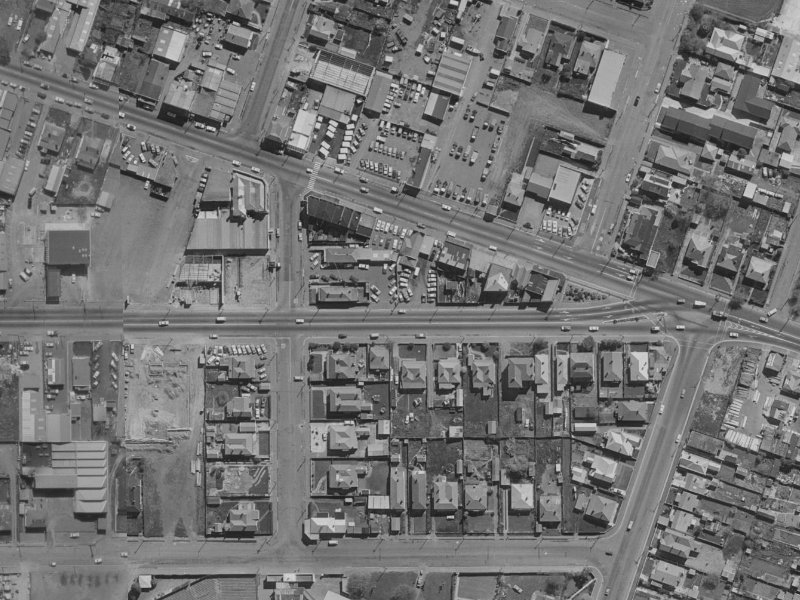 545 Moorhouse Avenue from the air, 1970-1974
