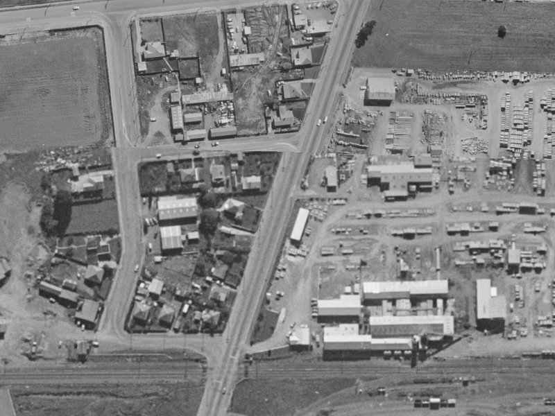 Carmen Road from the air, 1970-1974