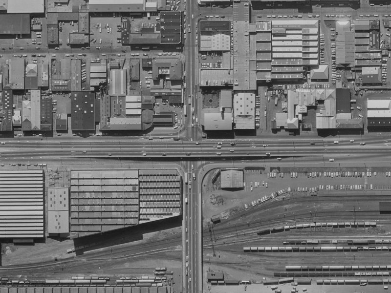 320 Moorhouse Avenue from the air, 1970-1974
