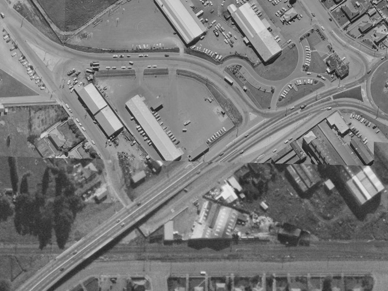 1 Lowther Street from the air, 1970-1974