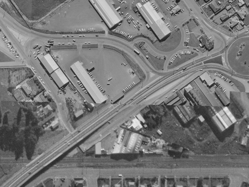 184 Main South Road from the air, 1970-1974