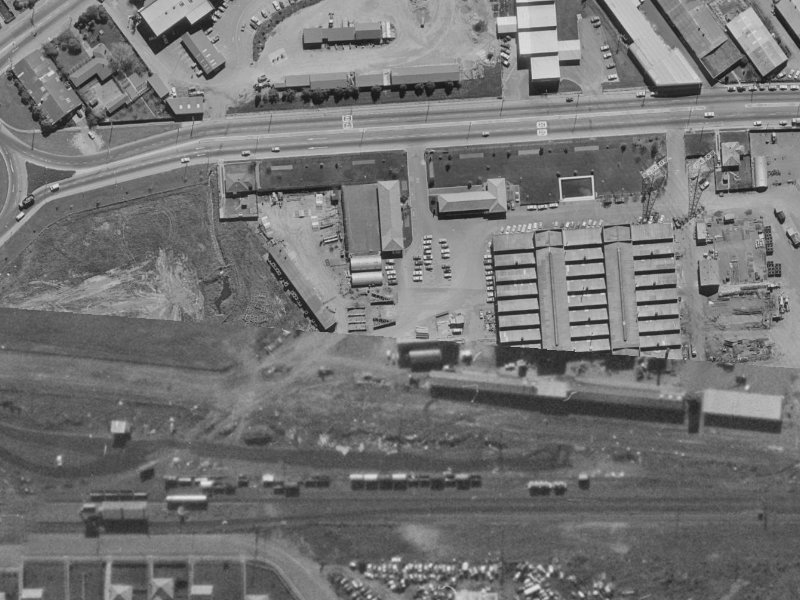Nga Mahi Road from the air, 1970-1974