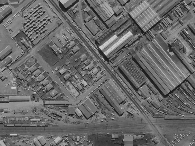 Troup Drive from the air, 1970-1974