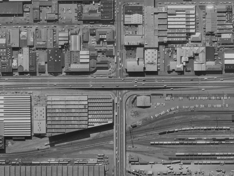 250-372 Moorhouse Avenue from the air, 1970-1974