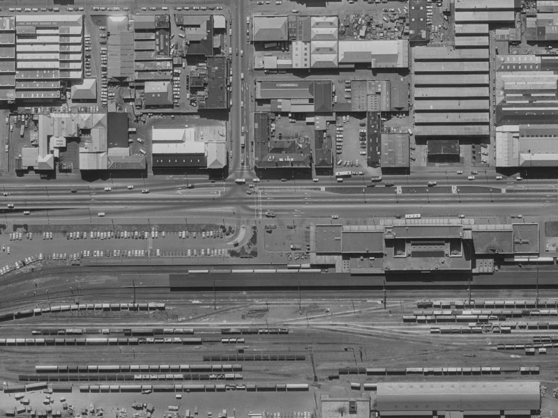 388-386 Moorhouse Avenue from the air, 1970-1974