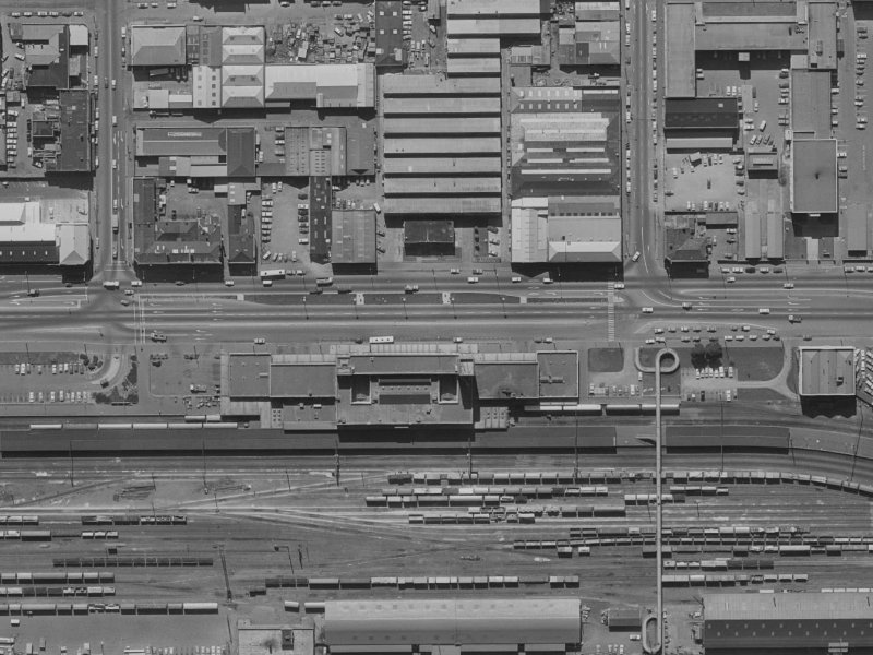 349 Moorhouse Avenue from the air, 1970-1974