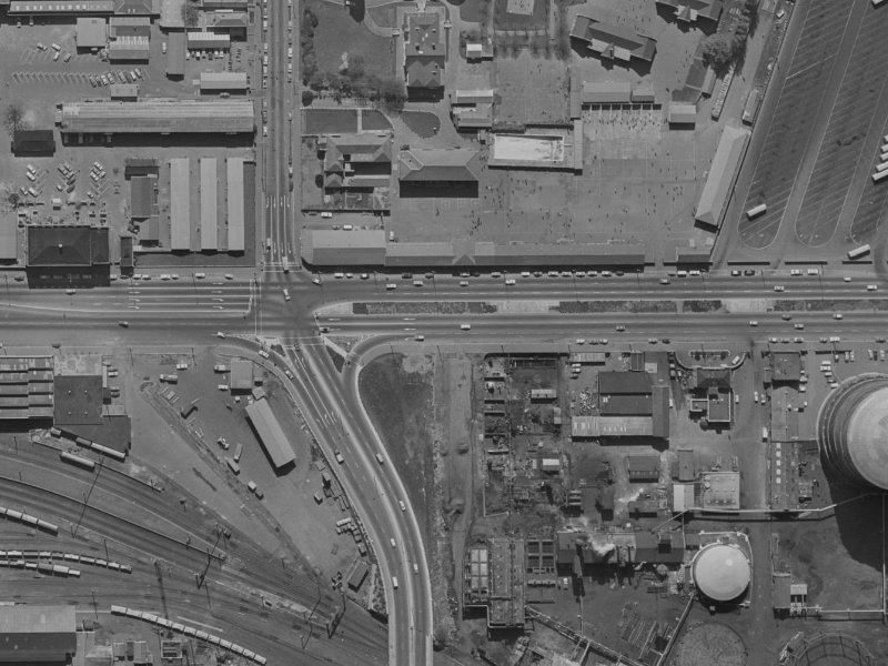 450 Moorhouse Avenue from the air, 1970-1974